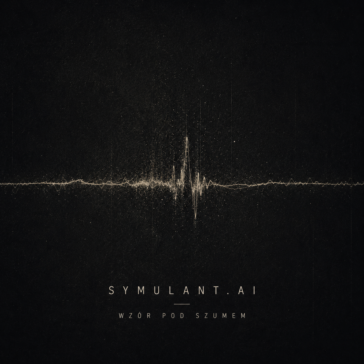 Okładka albumu „Wzór pod szumem” projektu Symulant AI